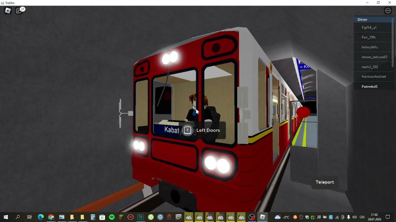 Warsaw Metro Roblox Linka M1 Młociny - Kabaty 81-71 (TIMELAPSE)