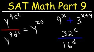 SAT Math Part 9 - Properties of Exponents and Powers - Membership