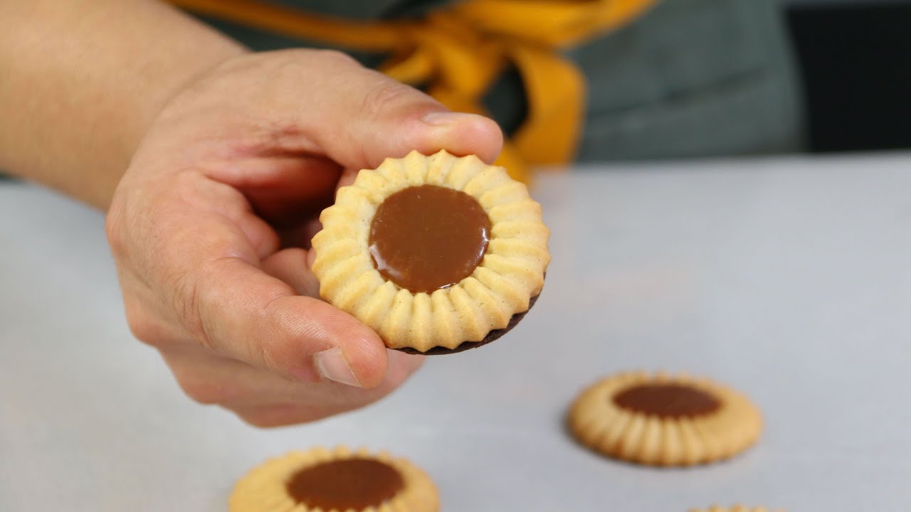 Sablés Viennois con Caramelo / Sablés Viennois with caramel YouTube