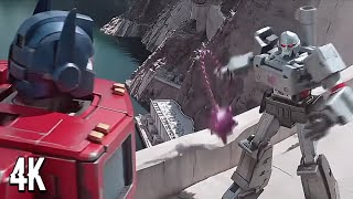 One shall stand one shall fall | dream... | transformers G1 animation style Ai version optimus prime