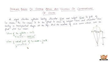 How to solve problems based on surface area and volume of combination of solids -- Vol. 2/6