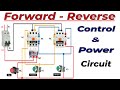 Reverse Forward Motor Starter Wiring | forward reverse power and control circuit diagram in urdu.
