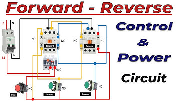 Reverse Forward Motor Starter Wiring | forward reverse power and control circuit diagram in urdu.