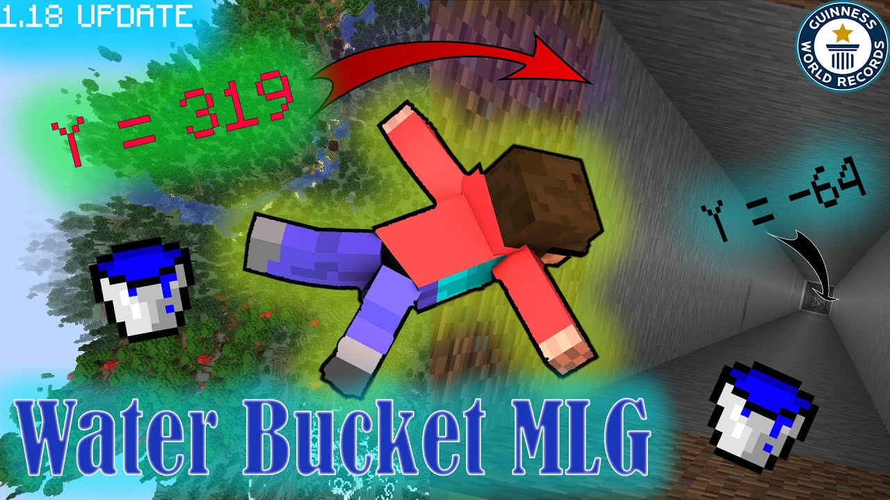 Doing Water Bucket MLG In 1.18 Update । World's Highest MLG । World