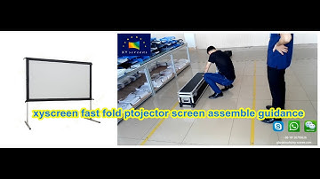 xyscreen FF series fast fold projector screen assemble guidance