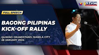 Bagong Pilipinas Kick-Off Rally (Speech) 01/28/2024