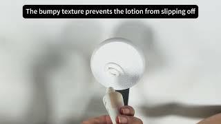 Sunscreen can't reach your back? Can't bend over to apply body lotion?The lotion applicator help you