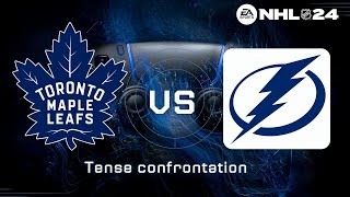 Maple leafs vs Lightining - difficult confrontation, online versus Viiliam_B (NHL24, PS4)
