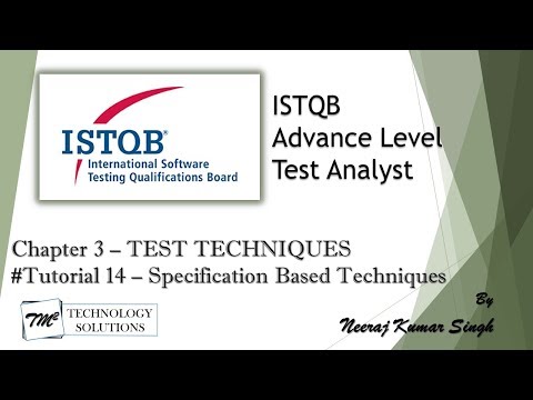 ISTQB Advance Test Analyst | 3.2 Specification Based Techniques | ISTQB Tutorials