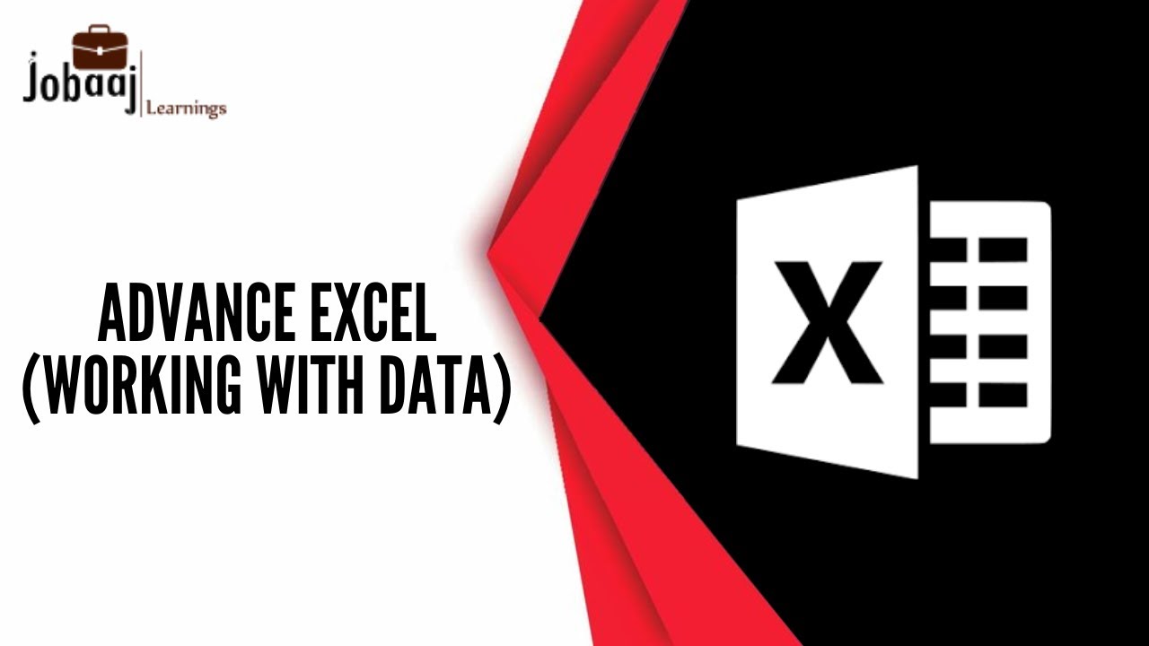 Advance Excel (Working with data) [Demo Lecture] - YouTube