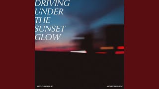 Driving under the sunset glow