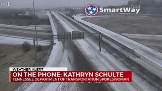 7AM road condition update from TDOT