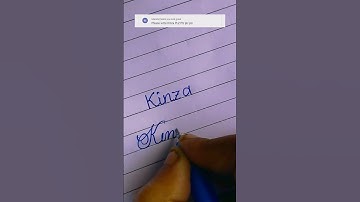 Kinza - Name Calligraphy।। Beautiful Curive Handwriting ☺️❤️