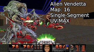 Alien Vendetta Map 16 "Mutual Destruction" UV MAX [DOOM II]