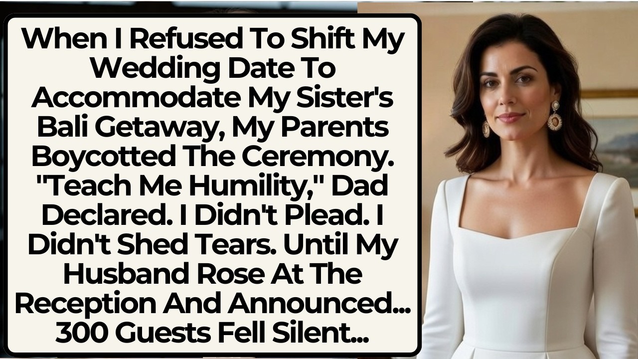I Refused To Shift My Wedding Date for My Sister's Trip, My Parents Boycotted The Ceremony.