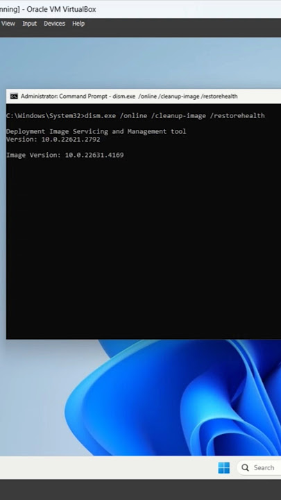 Fix corrupted Windows using 'dism' command.  #shorts #cmd #windows