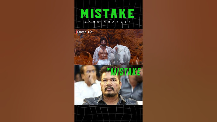 Game Changed Movie Mistake By S.Shankar | Ram Charan | Cinema Mistakes | #shorts #trending