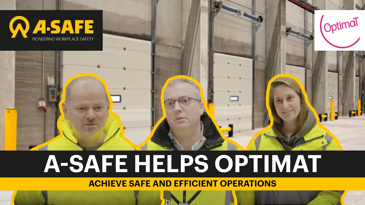 A-SAFE protect OptimaT with pedestrian safety barriers for loading docks