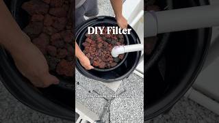 Creating a wet/dry tickle down pond filter