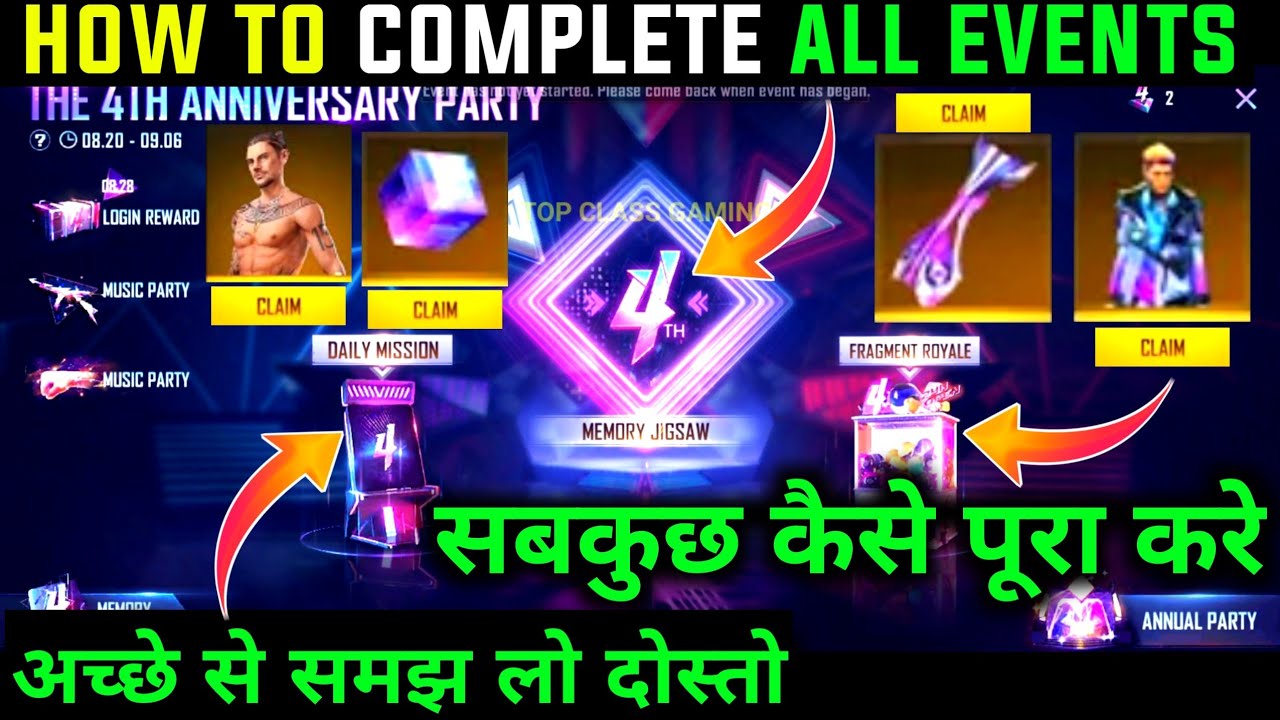 HOW TO COMPLETE THE 4TH ANNIVERSARY PARTY EVENT ! THE 4TH ANNIVERSARY PARTY EVENT KAISE PURA KARE