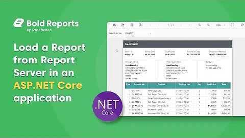 How to Load a Report from Report Server in an ASP.NET Core Application
