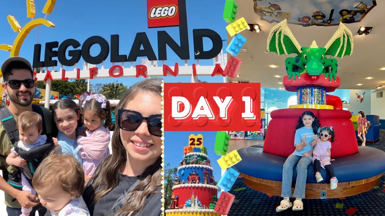 Legoland California! Ep 1 VLOG Staying at the Legoland Hotel, Room Tour & 1st Look at Dino Valley!