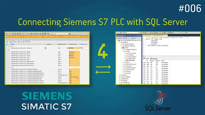 How to connect a Siemens S7 1200 PLC to a SQL Server Database