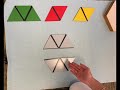 Montessori constructive triangles  small hexagonal box montessori sensorial lesson  ami version