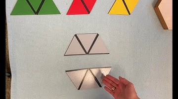 MONTESSORI Constructive Triangles - Small Hexagonal Box. MONTESSORI Sensorial Lesson ~ AMI Version