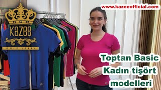 Toptan Basic Kadın tişört modelleri | Kazee toptan kadın giyim