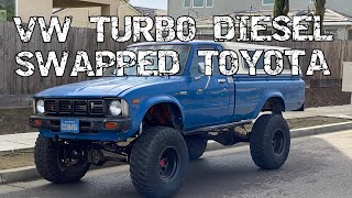 Rig Review: VW Turbo Diesel Swapped Toyota that my Son and I built!