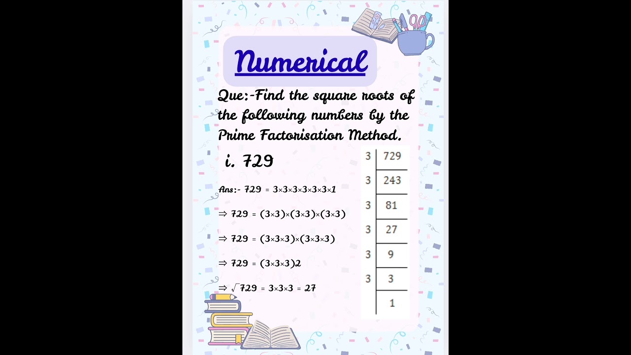 |Prime factorization method|Numerical (Class-8)