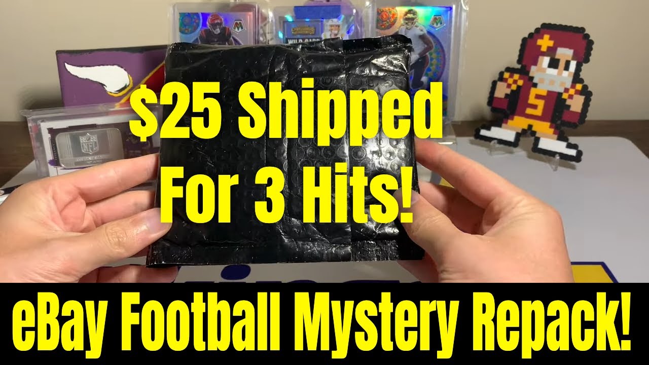 I Enjoyed This $25 eBay Mystery Football Hot Pack! We Hit A Graded Card & More Out Of It!