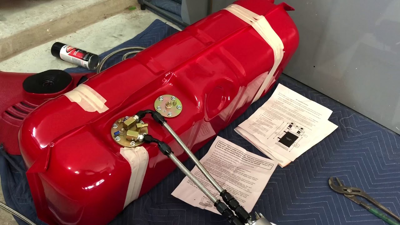 1964 impala lt1 swap how to build PTFE fuel line full fuel system walk through