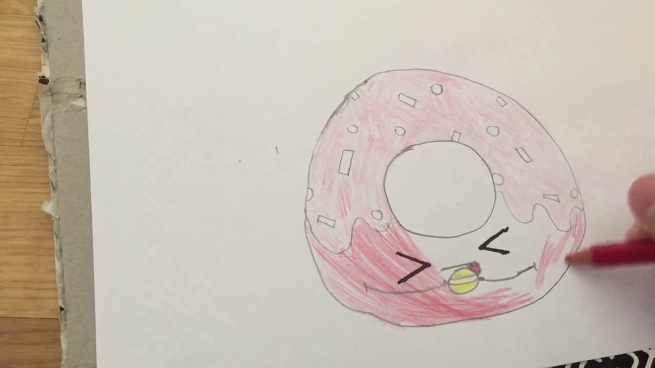 How to draw a donut 🍩 for beginners - YouTube