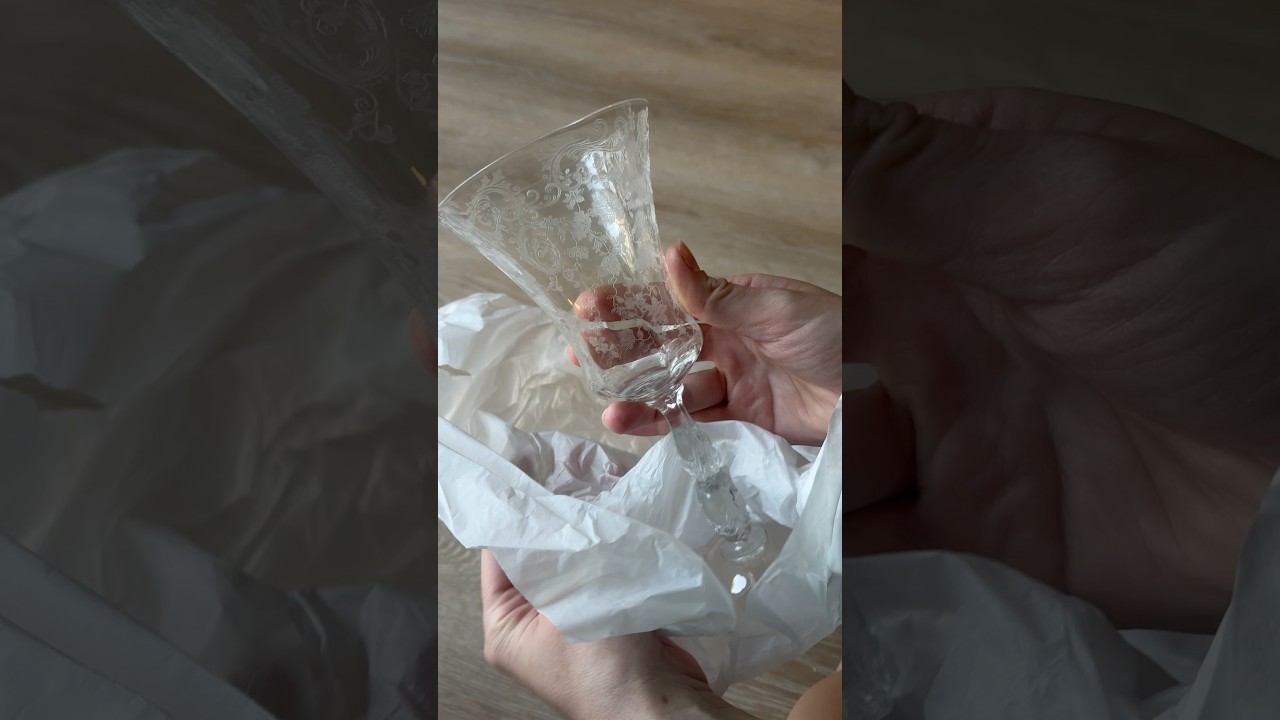 Bought stunning crystal glasses 🤩 made between the 1930s–1960s.