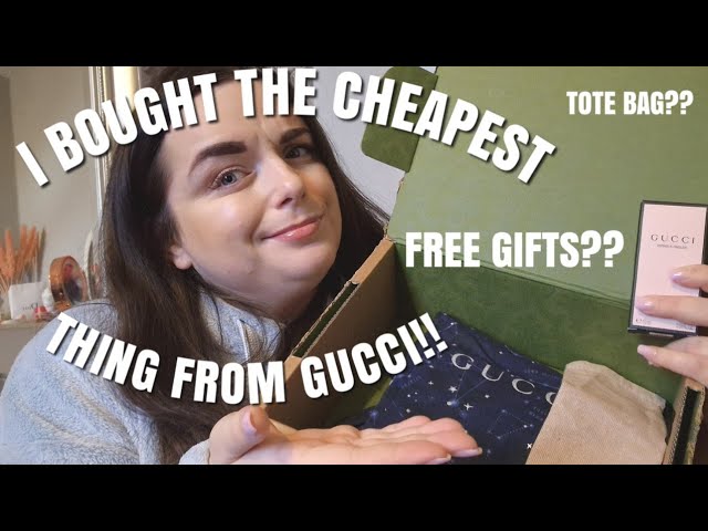 I BOUGHT THE CHEAPEST ITEM FROM GUCCI !! FREE GIFTS?? FREE BAG