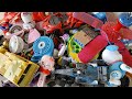 Discovering many mini fans &amp; old toys | Found two mini ceiling fans inside.