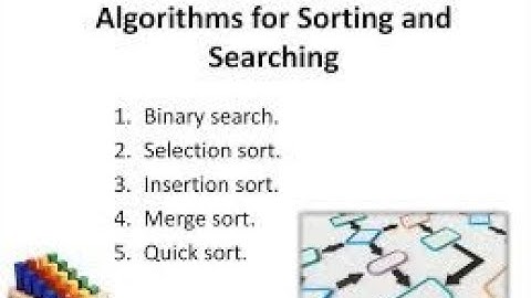 Searching and Sorting Algorithms - for Beginners