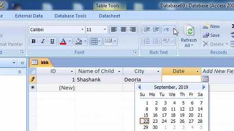 Validation rule in microsoft access in hindi