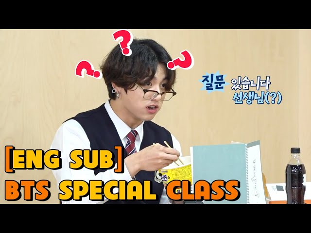 [BTS ENGSUB] BTS special class | Run BTS class=