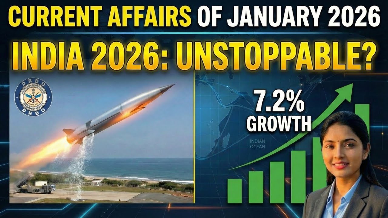 January 2026 current affairs Analysis: DRDO Hypersonic Test, Economic Survey & Davos Report