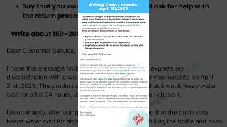 CELPIP Writing Task-1 CLB 9 sample answer from April 10, 2025 #celpip #celpipwriting #celpiptest