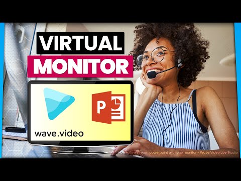 How to live stream powerpoint with one monitor using Wave Video Live Studio