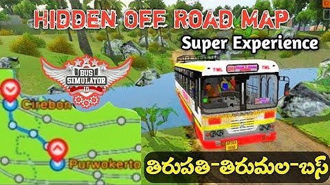 One Off-Road Map 🗾 Indonesia Bus Simulator 🚍 Explained Telugu 🤩 All Off-road Maps BUSSID#bussid#bus 
