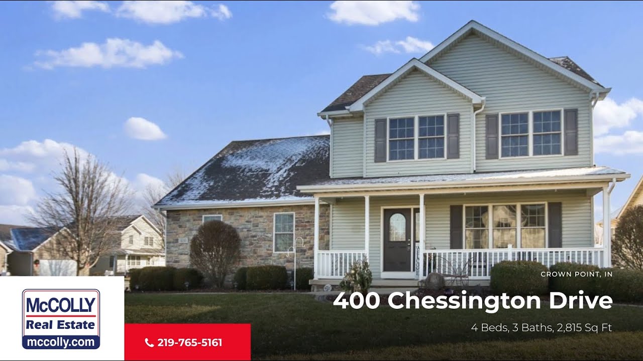 400 Chessington Drive, Crown Point, IN MLS 543505 McColly YouTube