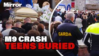 Youngest M9 crash teen laid to rest in gold coffin under Garda presence at emotional funeral