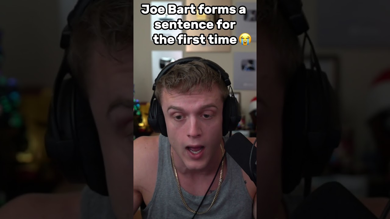 Джо Барт впервые смог составить предложение 😭 
