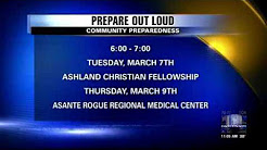KDRV (ABC) Medford 03-01-2017 Southern Oregon Prepare Out Loud! Events in March