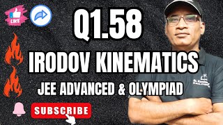 Solution l Question 1.58 l irodov kinematics  #irodovsolutions #jeeadvancedphysics #physicsolympiad